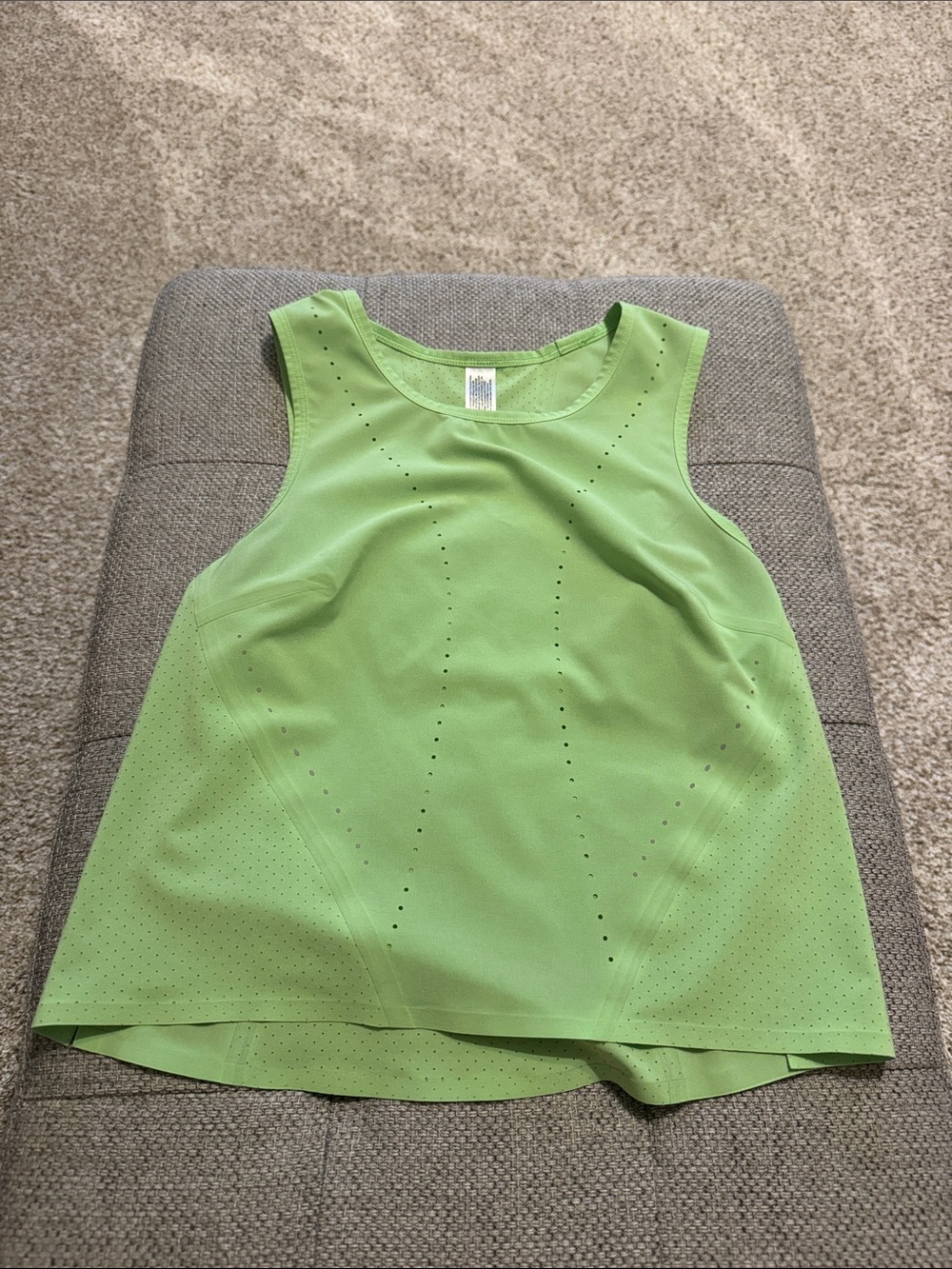 Lime Green Perforated Athletic Tank - Lululemon